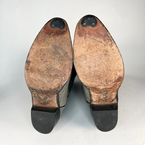 Palomino 12" Full-Grain Pebbled Leather Western Cowboy Boots 60093L5 Grey Men 10 - Picture 9 of 15